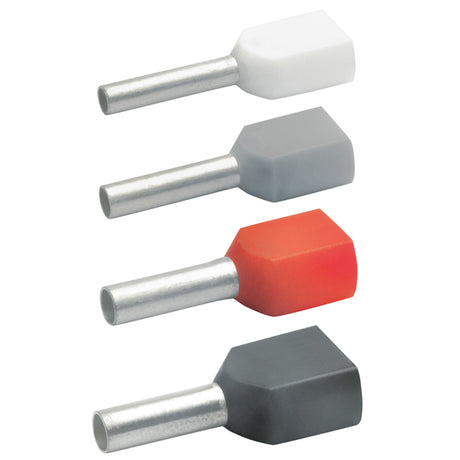 KLAUKE Zwillings-Aderendhülse isoliert, 2 x 10 mm²   – 87614