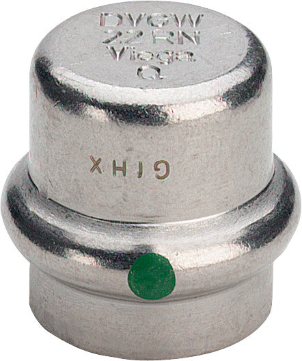 VIEGA Viega Verschlusskappe mit SC Sanpress Inox 2356 in 42mm Edelstahl   – 452 902