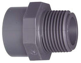 FISCHER GEORG GF Übergangs-Muffennippel PVC-U d 40x5/4" AG   – 721910709