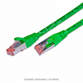 Alva KAT.6 Patchkabel, S/FTP, LSOH, Lifetime Warranty, 0.25m, grn - PK-KAT60.25GN