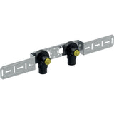 GEBERIT GE FlowFit AnWinkel-Set, vormont., ged. 2fach, abges. d20mm x Rp1/2 AD15,3cm RG+   – 619.651.00.1