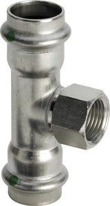 VIEGA Viega T-Stück mit SC Sanpress Inox 2317.2 in 42mm x Rp1/2 x 42mm Edelstahl   – 437 220