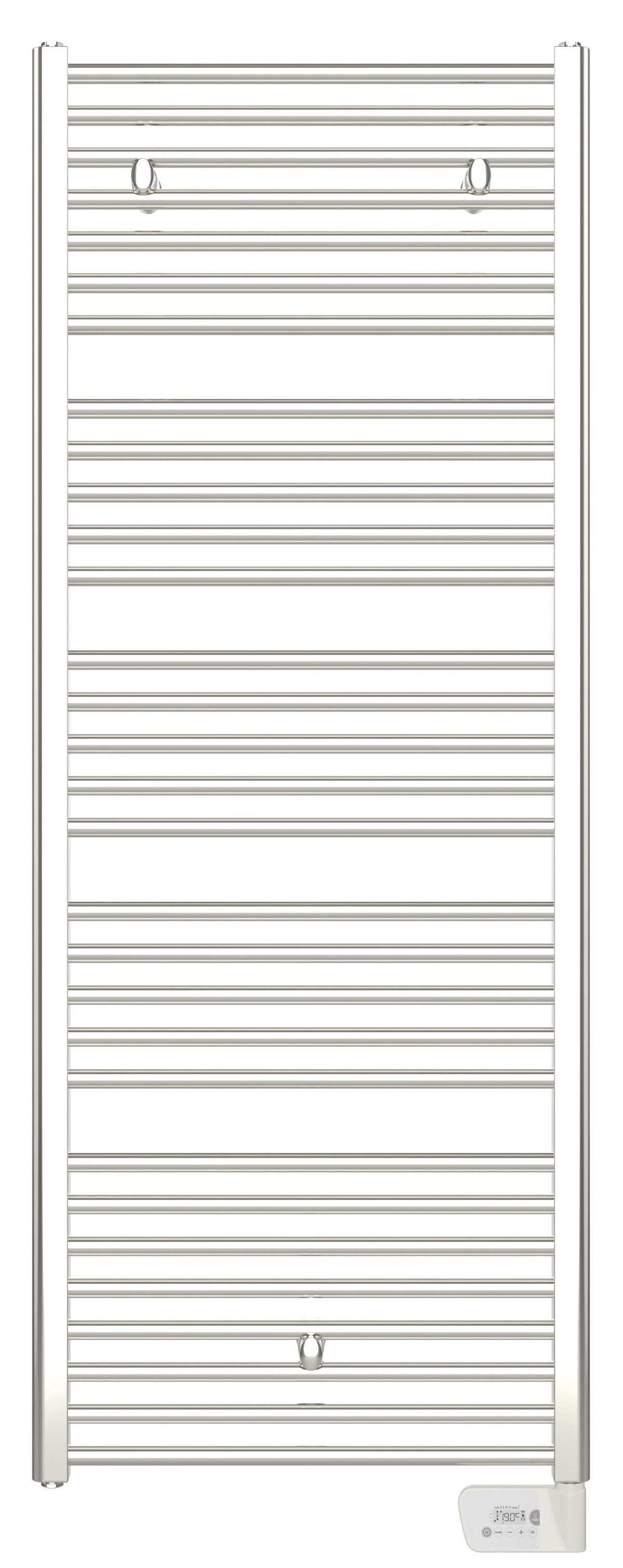 Alva Una 2.0 Badheizkörper gerade chrom rein elektrisch, 175x60cm, 750W - AQBHK175ELC.2