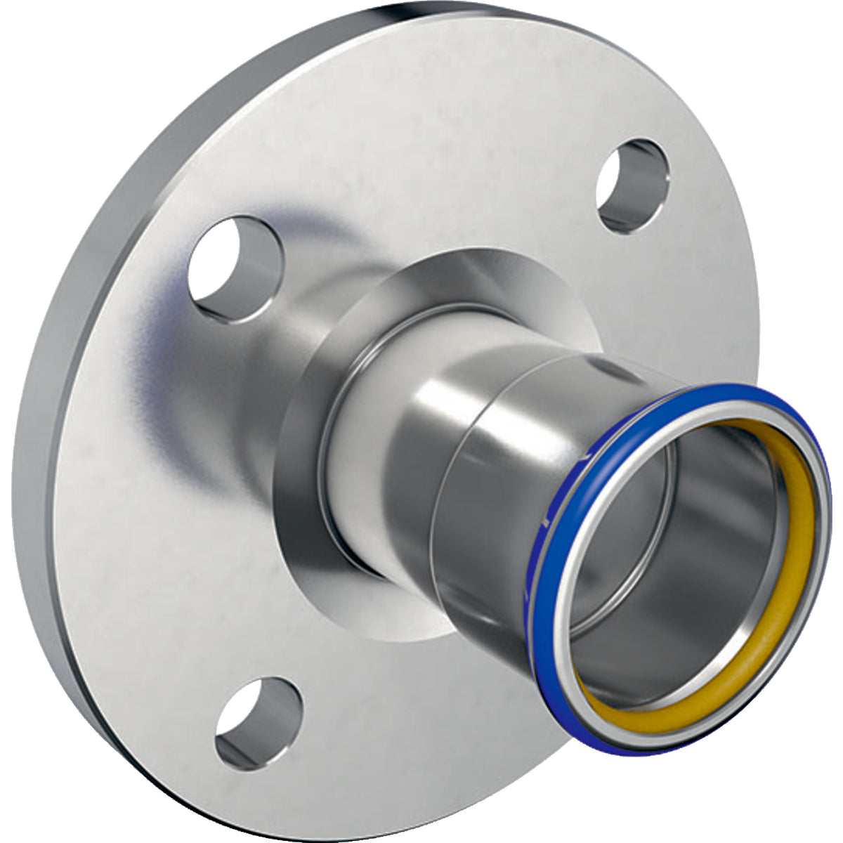 GEBERIT GE Mapress ES Gas Flansch PN10/22 mit Pressmuffe d88,9mm  – 34210