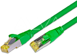 Alva KAT.6A HQ Patchkabel, S/FTP, LSOH, Lifetime Warranty, 0.5m, grn - PK-KAT6A0.5GN