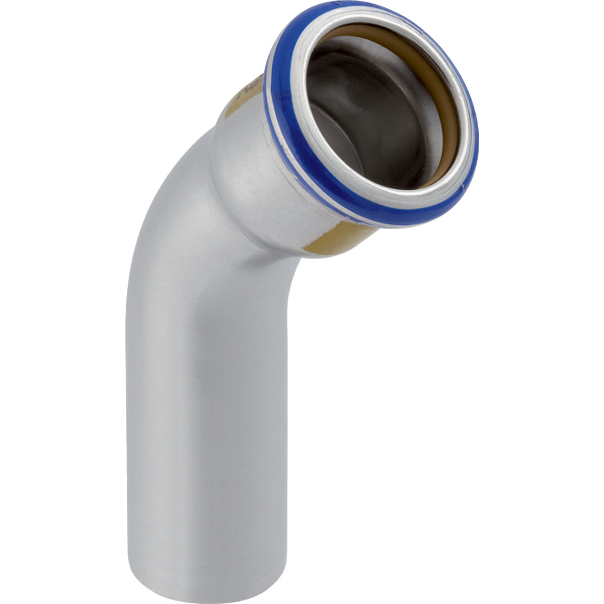 GEBERIT GE Mapress Edelstahl Gas Bogen mit Einschubende 45 Gr. d35mm  – 34196