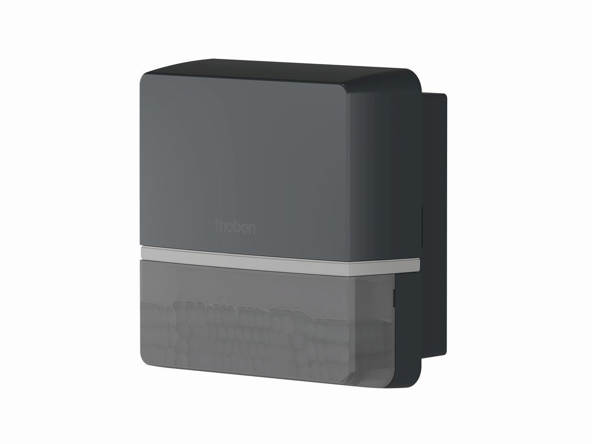 THEBEN Bewegungsmelder Wandmontage, 180°, 14 m, App-Steuerung (Bluetooth), anthrazit  – 1010106