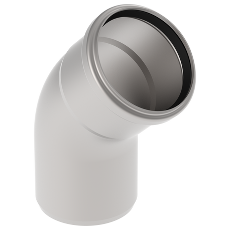 BLUECHER Rohrbogen 45 Gr.Wkst.1.4301 75mm   – 820.045.075