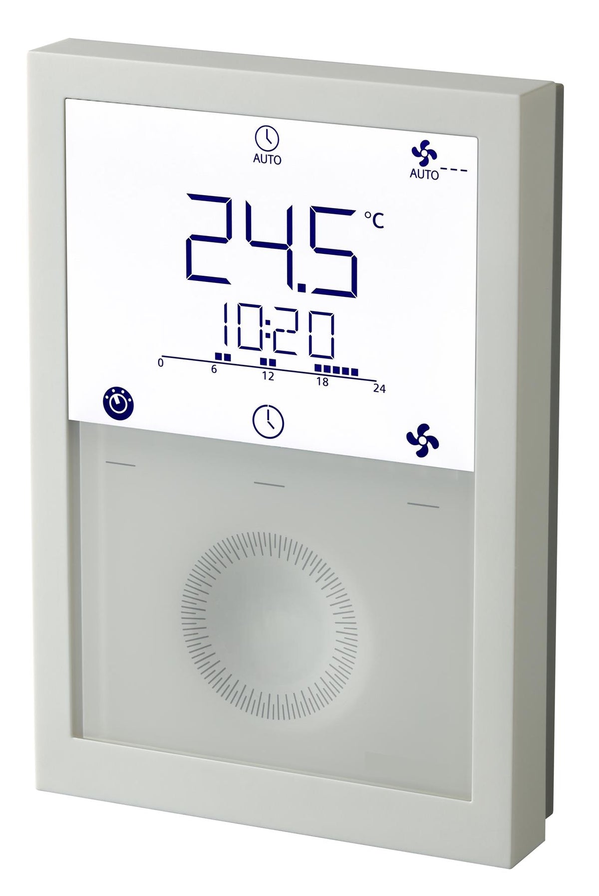 SIEMENS OESTERREICH Siemens Raumtemperaturregler LCD 5..40°C  2/3-Pkt/PWM Uhr FC/Uni.vert.  – RDG200T