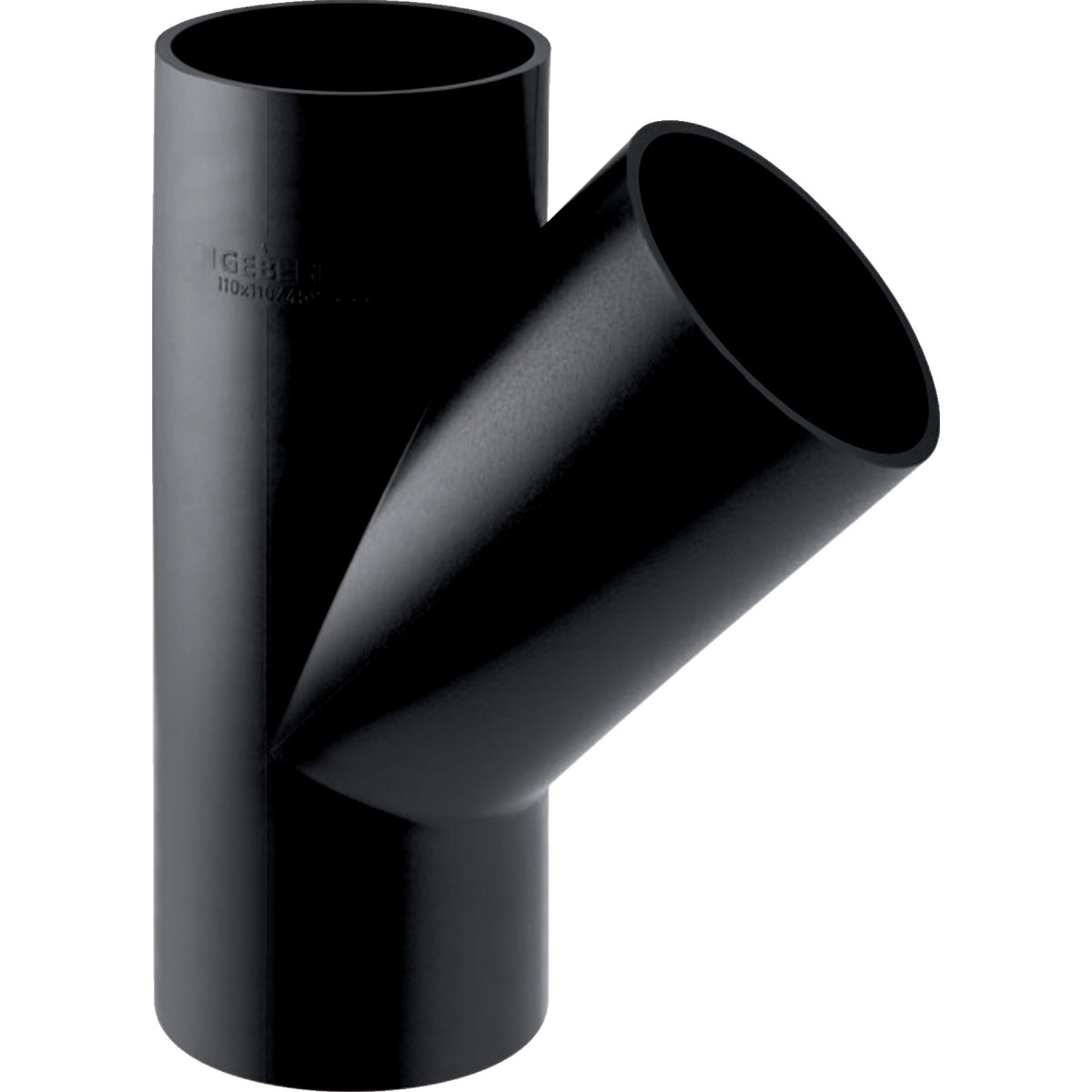 GEBERIT GE PE Abzweiger fuer waagrechten Einbau 45 Gr. d 160/75mm 369125   – 369.125.16.1