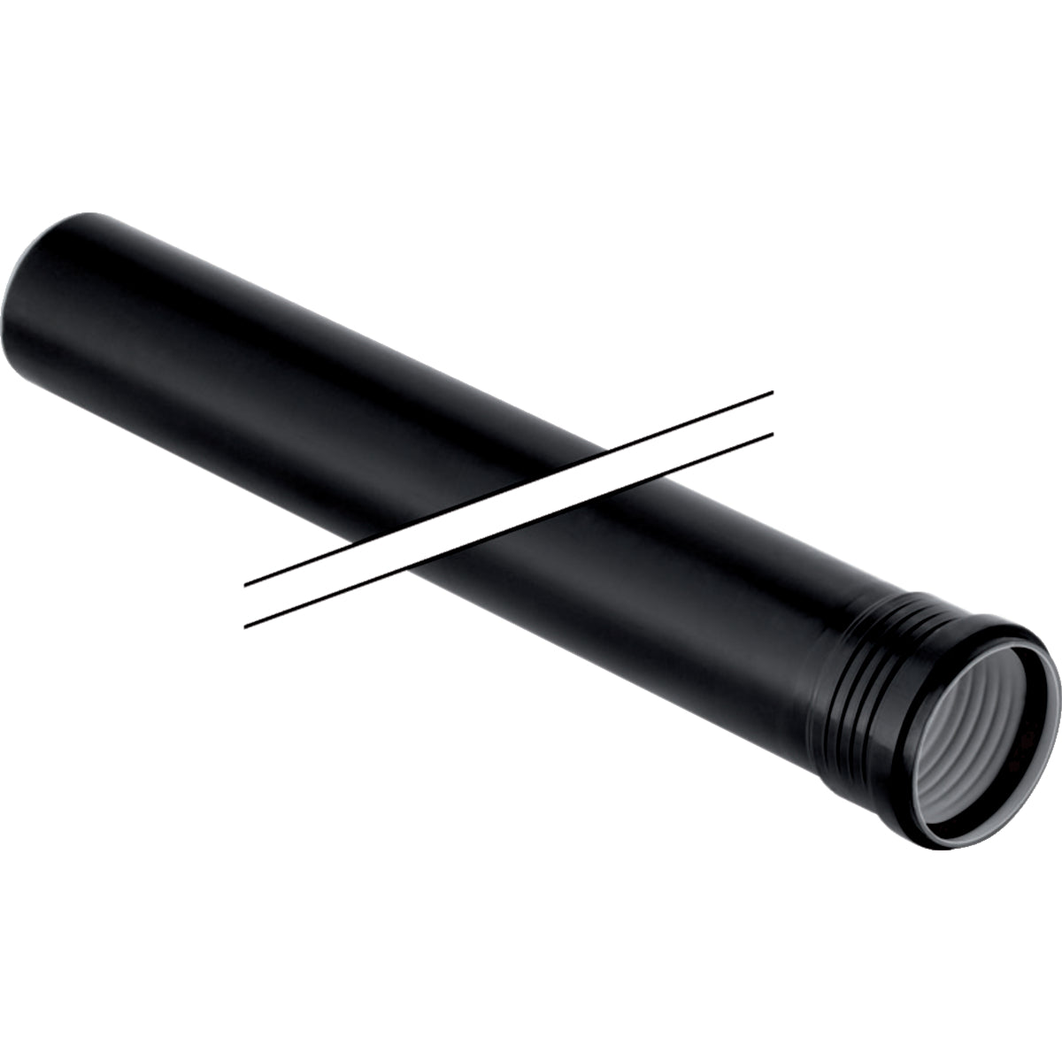 GEBERIT GE Silent-PP Rohr mit Muffe d125mm, L25cm   – 390.601.14.1