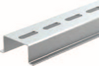 Alva Tragschiene / Hutschiene 35x15 mm gelocht, Stahl verzinkt - TS35X15/LL/2M/STZN