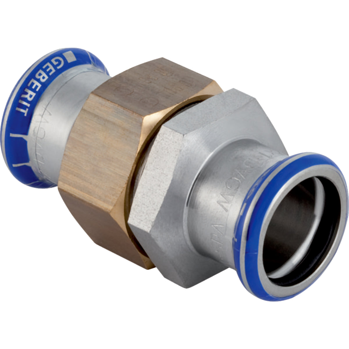 GEBERIT GE Mapress Edelstahl Verschraubung UeWM aus Messing d22mm  – 35322
