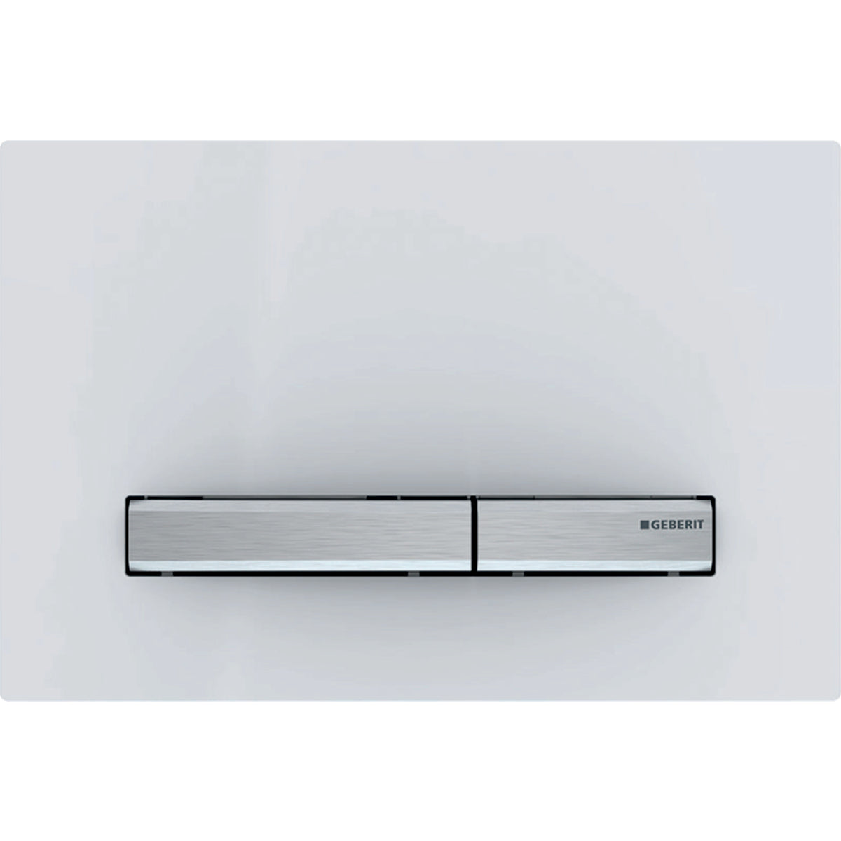 GEBERIT GE Betaetigungsplatte Sigma50 2-Mengen weiss-alpin, square   – 115.788.11.2