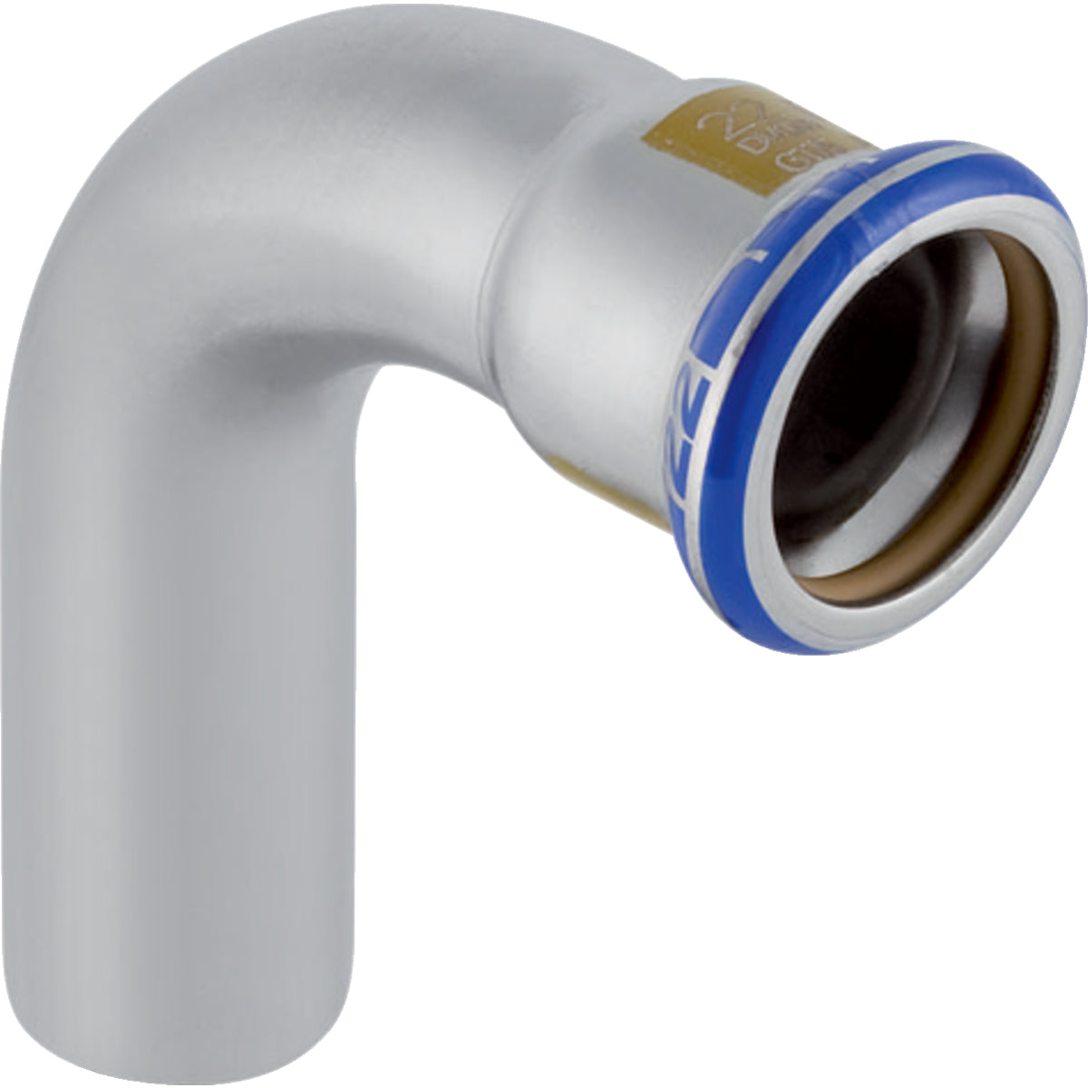 GEBERIT GE Mapress Edelstahl Gas Bogen mit Einschubende 90 Gr. d35mm  – 34190