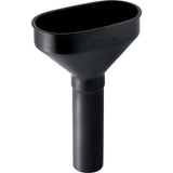GEBERIT GE Trichter oval d50mm, schwarz mit Ventilsieb   – 352.379.16.1