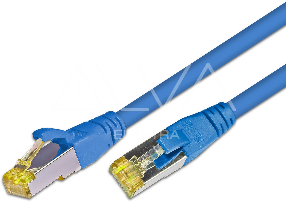 Alva KAT.6A HQ Patchkabel, S/FTP, LSOH, Lifetime Warranty, 3m, blau - PK-KAT6A3.0BL