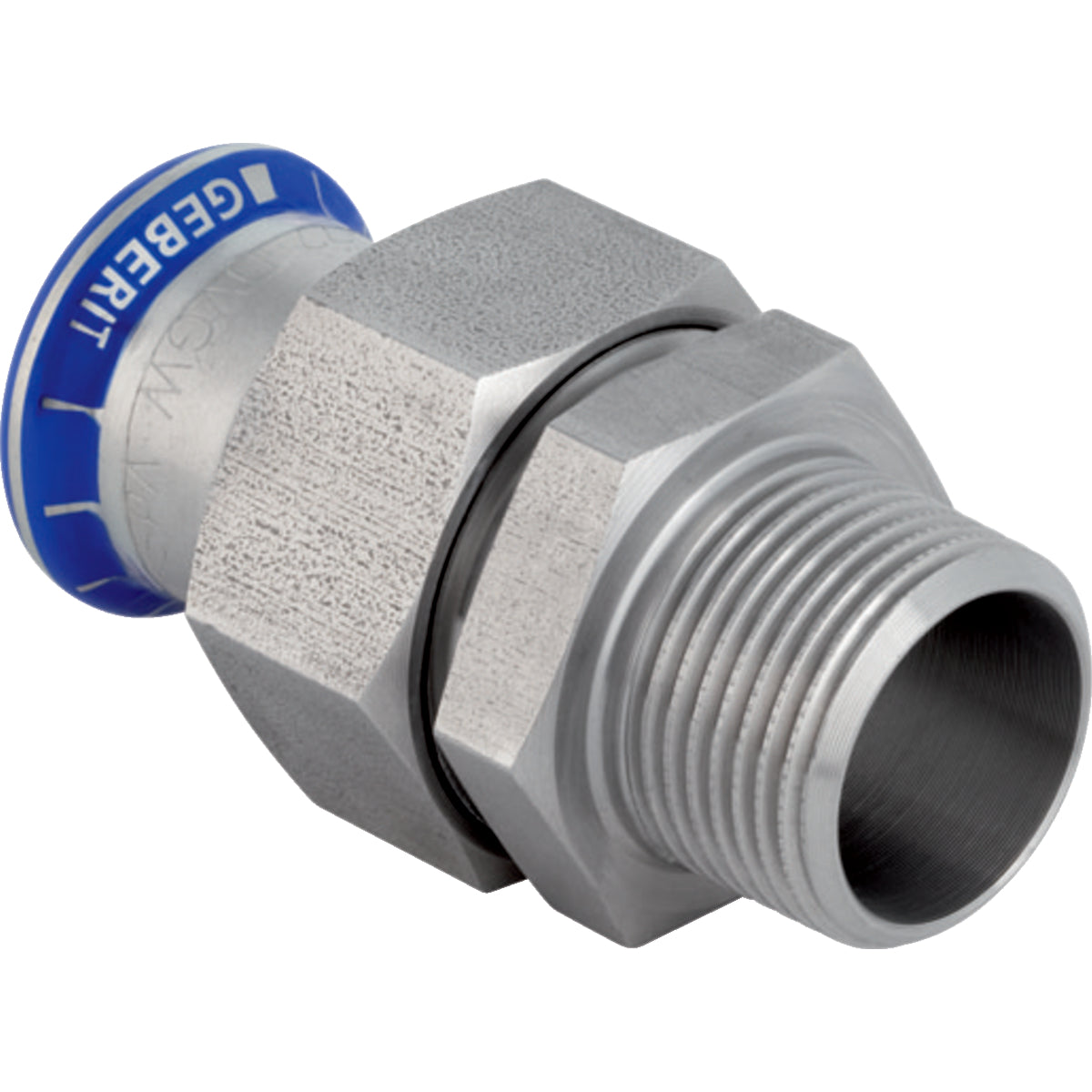 GEBERIT GE Mapress ES Uebergangsverschraubung mit UeWM aus Edelstahl d35mm x R1 1/4  – 35368