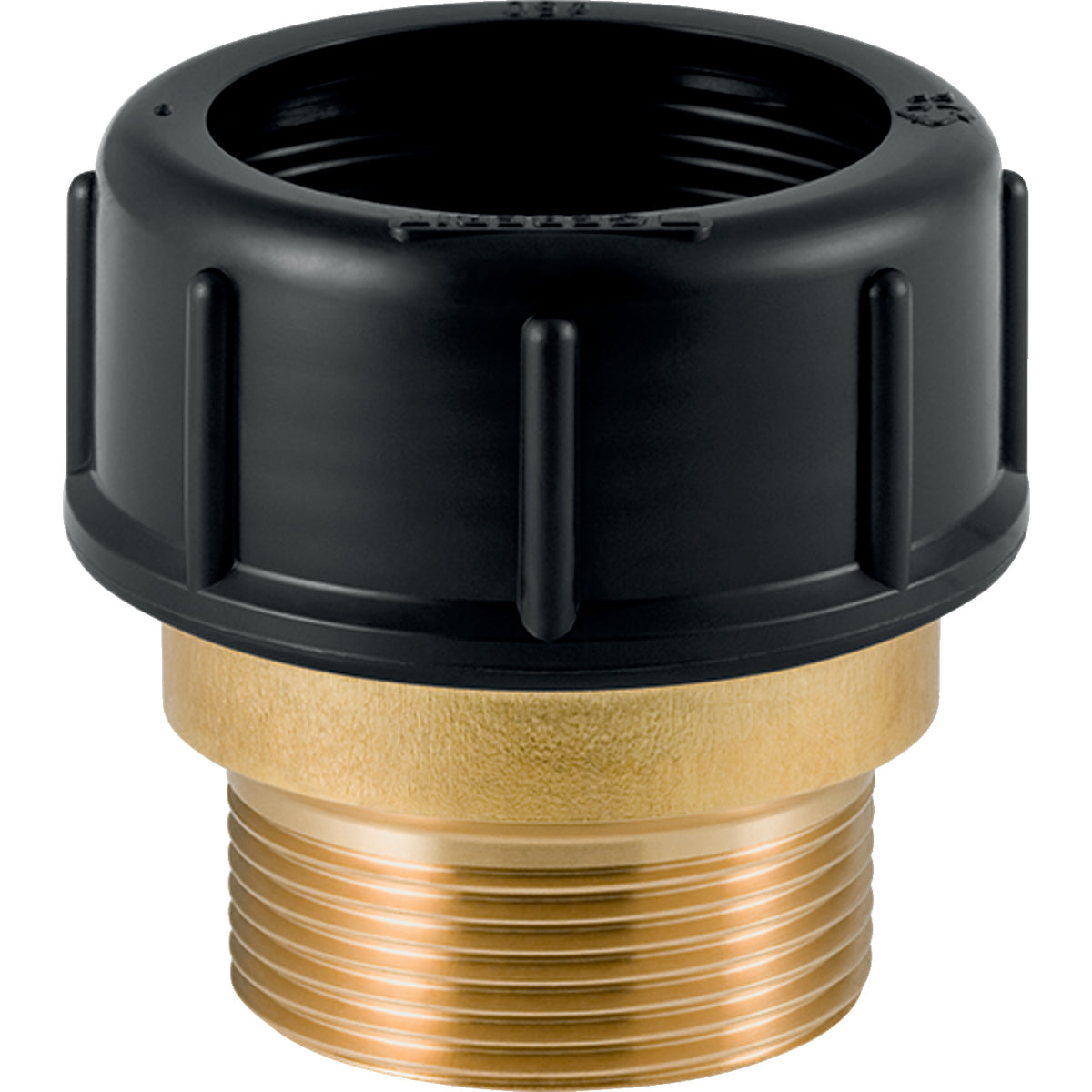 GEBERIT GE PE Stutzen d50mm x R1 1/2 Aussengewinde mit Verschraubung 359309   – 359.309.00.1