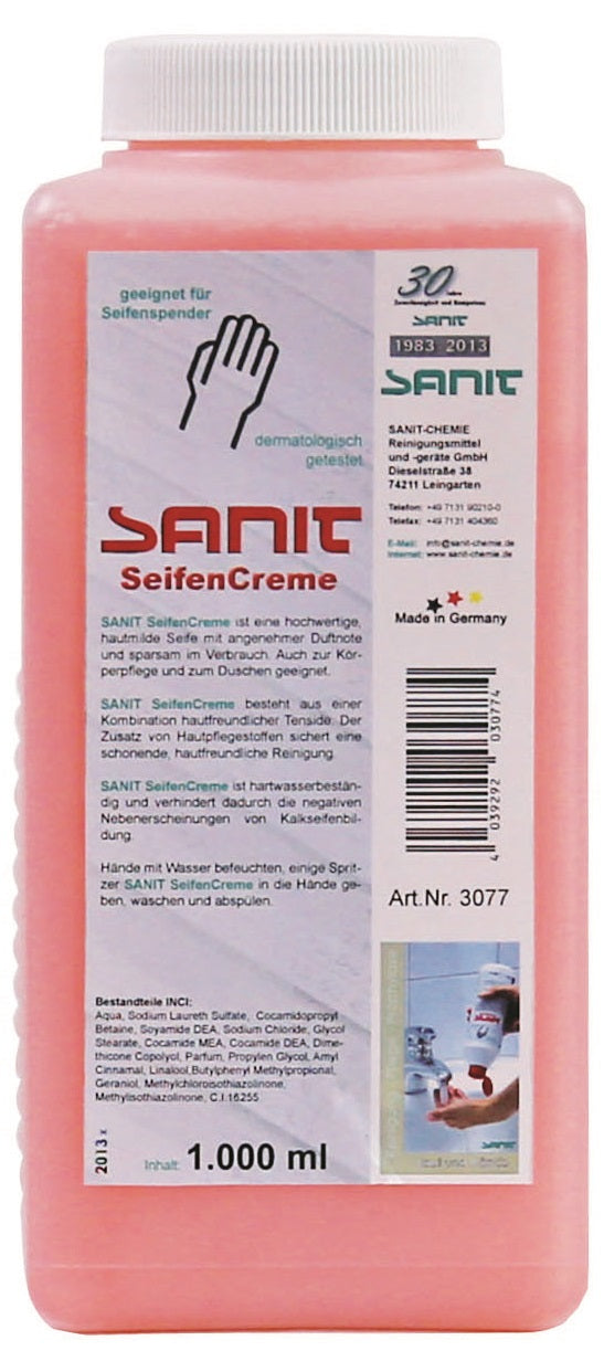 Alva Seifencreme, 1000ml Flasche - 3077