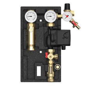 Alva 2-Strang Solarstation S3/4", mit Grundfos UPM3 Hybrid Pumpe, PWM - ALSOLST2.1UPM