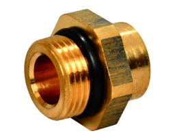 ALVA Probeentnahmeventil Adapter 3/8-1/4 Zoll, Rotguss