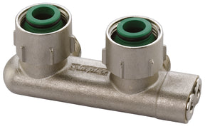 Alva Umlenkstueck E2/50 f. 3/4" AG E-form m. Absperrung vernickelt - ALMP10079