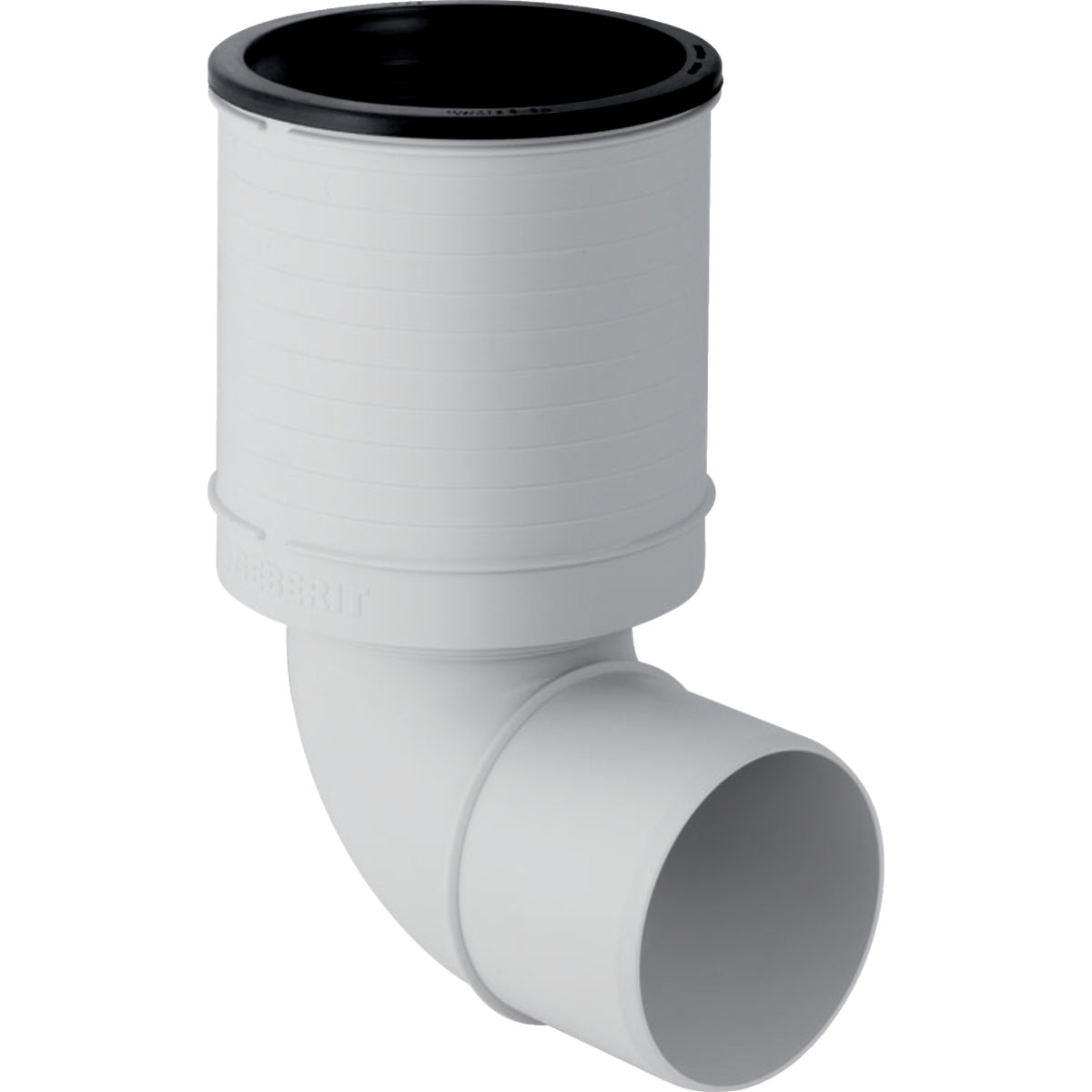 GEBERIT GE Silent-PP Anschlussbogen 87,5 Gr. d110mm, lang, fuer WC   – 390.593.11.1