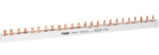 HAGER Stiftschiene 3x3P+N+12x1P+N(1PLE) 10mm²  – KB663RT