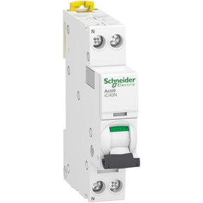 SCHNEIDER ELECTRIC Acti9 iC40N - Leitungsschutzschalter - 1 P+N - 13A - B Kurve - 6kA/10kA  – A9P44613