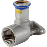 GEBERIT GE Mapress Edelstahl Gas Anschlusswinkel d28mm x Rp1 f. Gaszaehlergrundplatte  – 91100