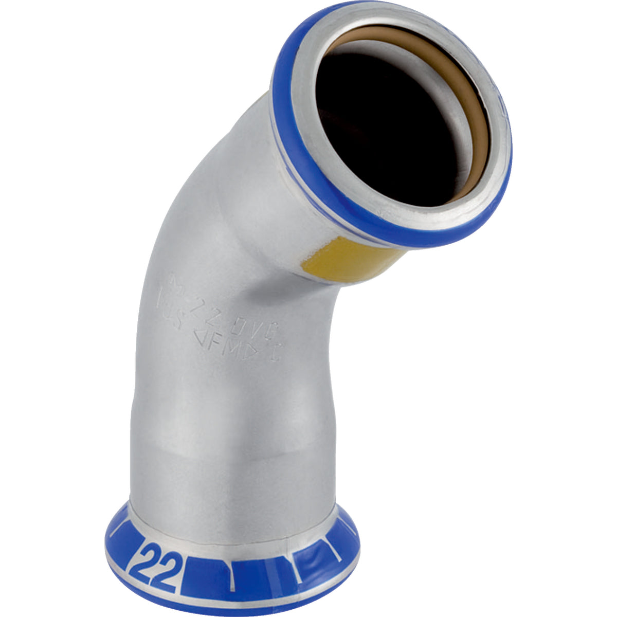 GEBERIT GE Mapress Edelstahl Gas Bogen 45 Gr. d35mm  – 34193