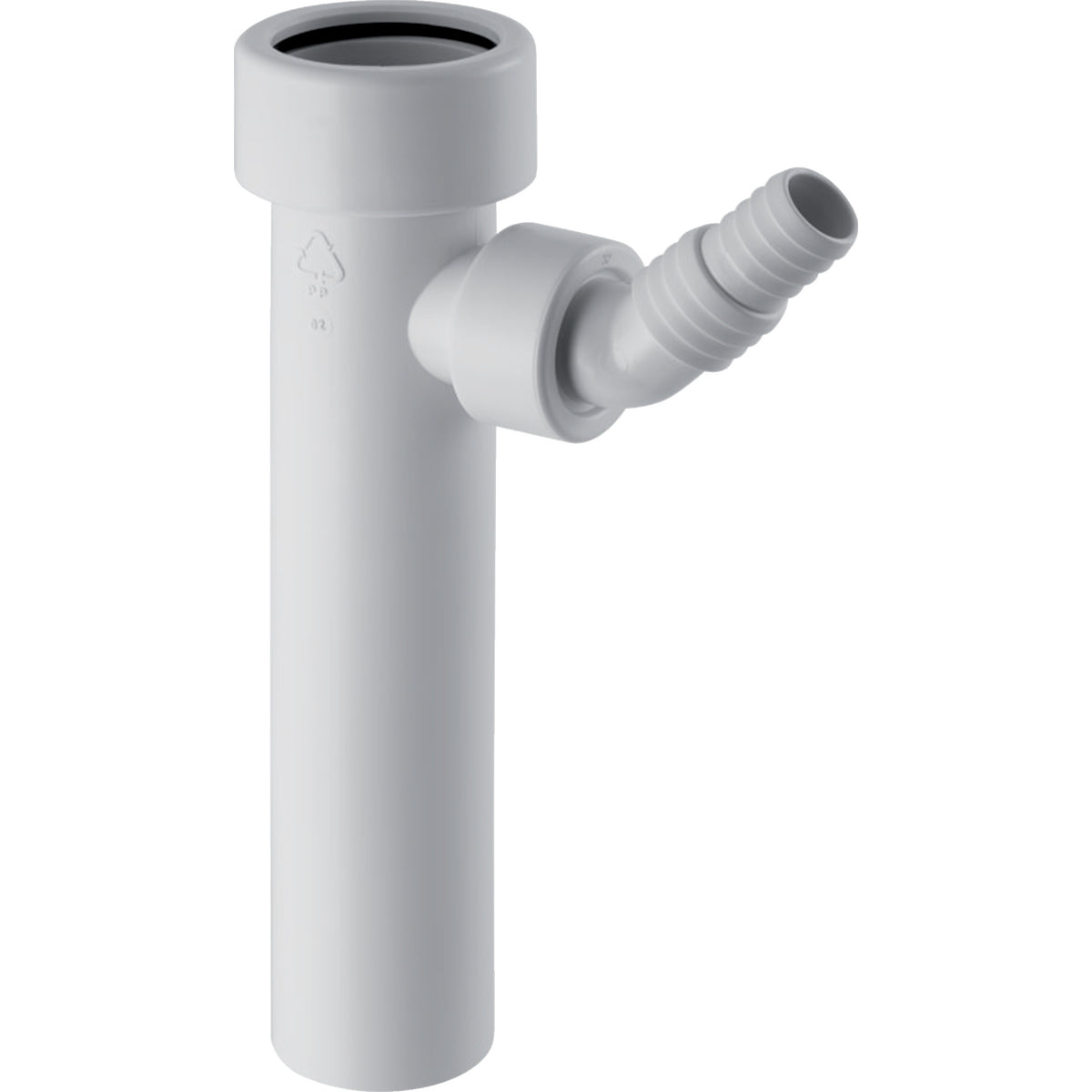 GEBERIT GE Anschlussstutzen m Quetschverschraub. d40mm, weiss, PP fuer Waschmaschine   – 152.274.11.1