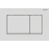 GEBERIT GE Betaetigungsplatte Sigma20 2-Mengen Kunststoff, mattweiss, square   – 115.883.01.1