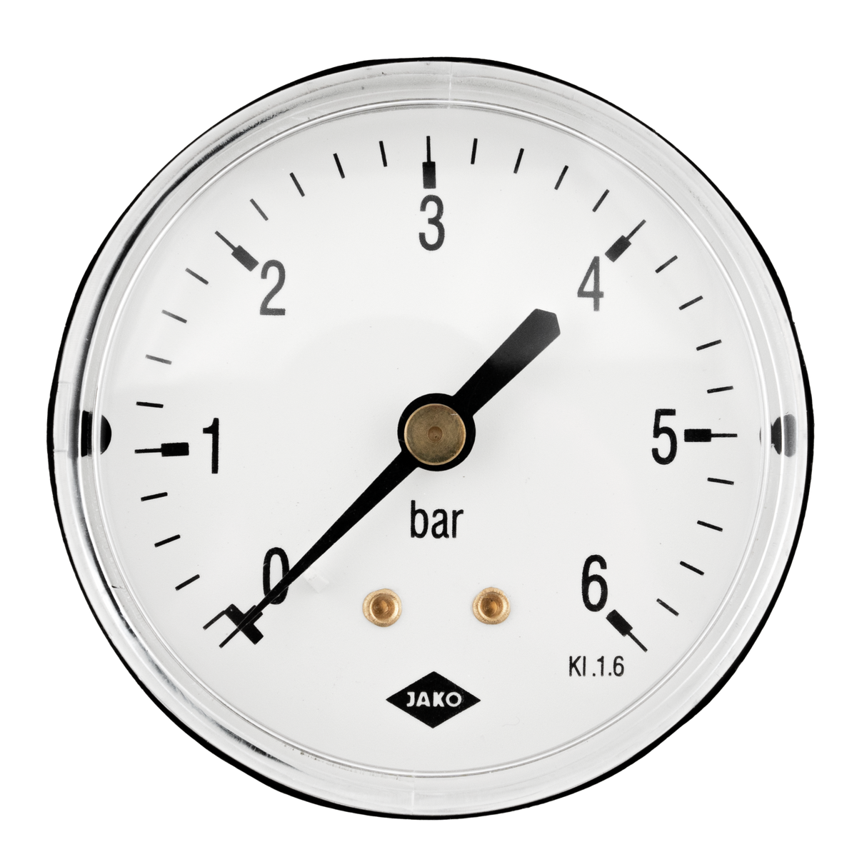 ALVA Manometer Fig.2601(1) 1/4" 63mm Dm. 0-10 bar Anschl.hinten - AL2601-6310