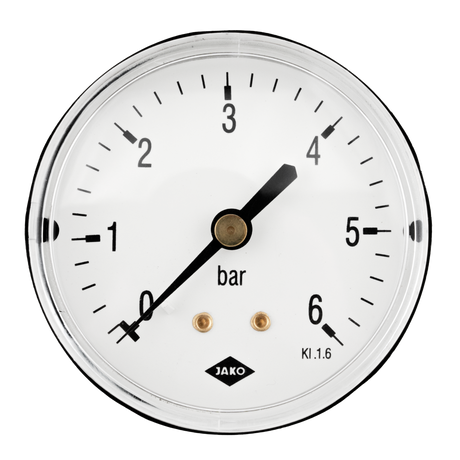 ALVA Manometer Fig.2601(1) 1/4" 63mm Dm. 0-10 bar Anschl.hinten - AL2601-6310