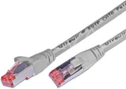 Alva KAT.6 Patchkabel, S/FTP, LSOH, Lifetime Warranty, 1.5m, grau - PK-KAT61.5