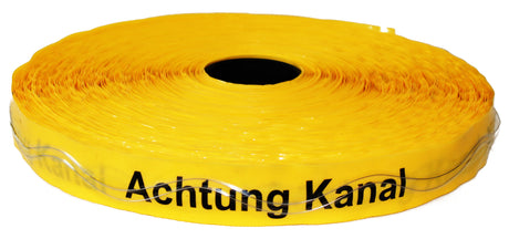 Alva Ortungsband Nr.6, gelb, Rolle 250m 40x0,15mm, Achtung Kanalleitung - ACOWBAKAND