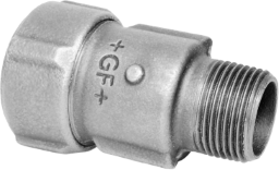FISCHER GEORG FITTINGS Primofit Uebergangsstk. mit AG.,StahlxR EPDM 11/4xR11/4  verzinkt inkl. UA   – 775206054