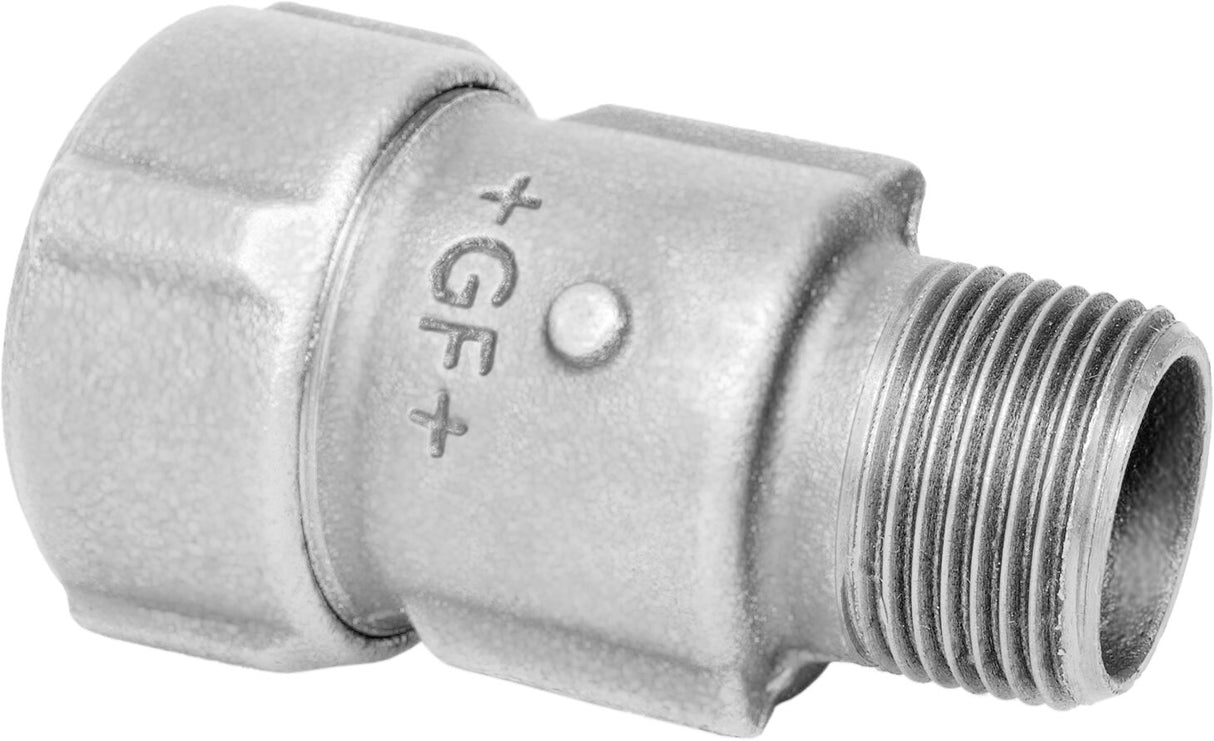FISCHER GEORG FITTINGS Primofit Übergangsstück mit AG, verzinkt 30,9 - 34,4mm, 1", für Bleirohre   – 775202803