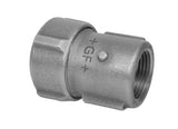 FISCHER GEORG FITTINGS Primofit Übergangsstück mit IG, 6/4" für Stahlrohre, schwarz   – 775217055