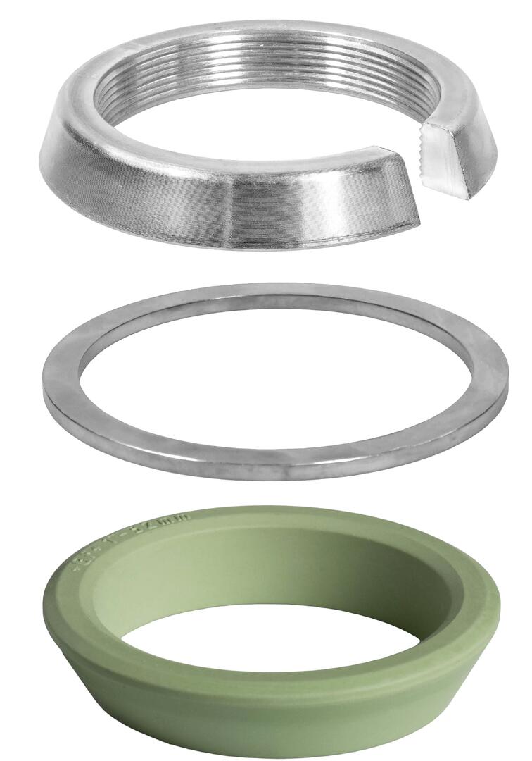 FISCHER GEORG FITTINGS Primofit NBR Dichtungs-Set 2 1/2" Stahl-Verbindung für Siederohre   – 775958970