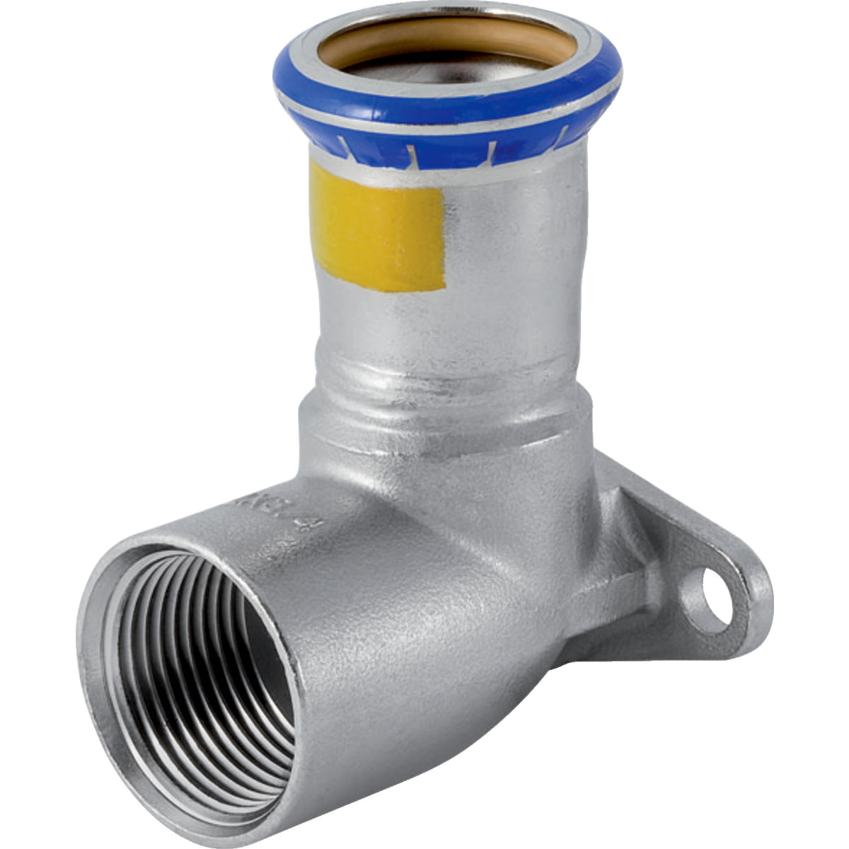 GEBERIT GE Mapress Edelstahl Gas Anschlusswinkel 90 Gr. d22mm x Rp1/2  – 34139