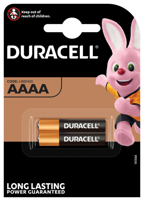 DURACELL Spezial Alkaline Batterie AAAA 1.5V MN2500, LR8D425, 2er Blister   – 041660