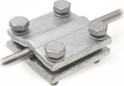 Alva Kreuzklemme EVN rund/flach Stahl feuerverzinkt, Rd16/Fl40 mm - KK10/40EVN