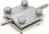 Alva Kreuzklemme EVN rund/flach Stahl feuerverzinkt, Rd16/Fl40 mm - KK10/40EVN