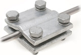 Alva Kreuzklemme EVN rund/flach Stahl feuerverzinkt, Rd16/Fl40 mm - KK10/40EVN