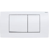 GEBERIT GE Betaetigungspl. Twinline30 2-Mengen weiss/glanzchrom   – 115.899.KJ.1