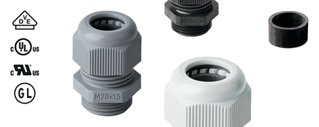 JACOB PA-Perfect-Kabelverschraubung M63x1,5 RAL7035 hellgrau   – 50.663 PA7035