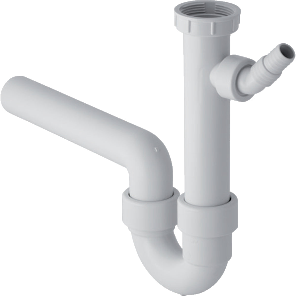 GEBERIT GE Fertigablauf 1teilig in PP d40mm x G1 1/2 weiss   – 152.713.11.1